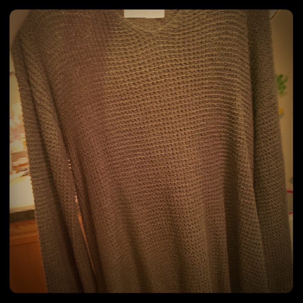 Time and True olive sweater